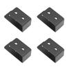 4PCS Door Barricade Bracket Heavy Duty Steel Open Security Bar Holder U Bracket for Barn Shed Garage
