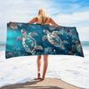 Beach towel sea turtle underwater pattern sunscreen windproof suitable for beach pool camping travel beach blanket