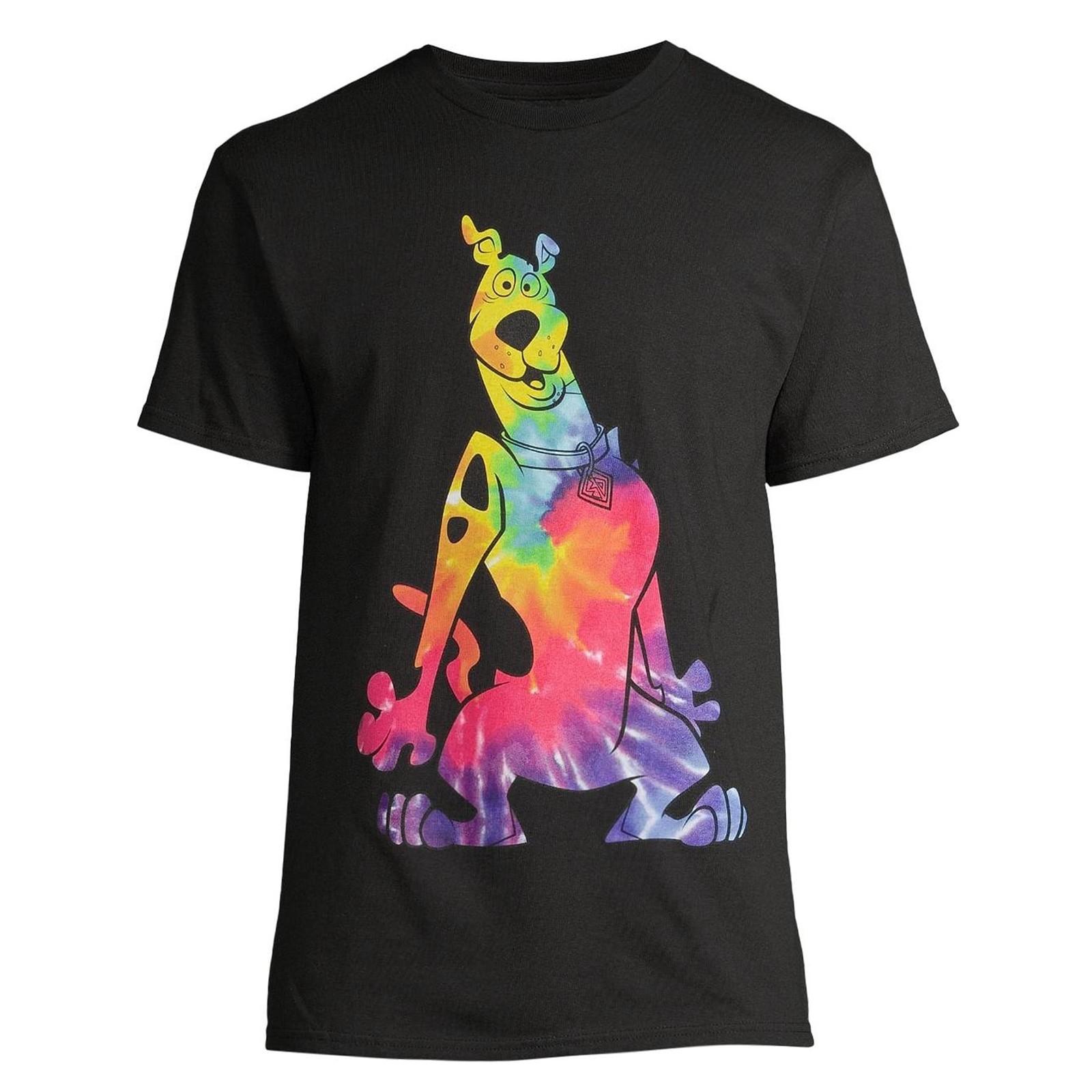 Scooby-Doo Shirt Men s Tie-Dye Character Fill Large Graphic Print T-Shirt L