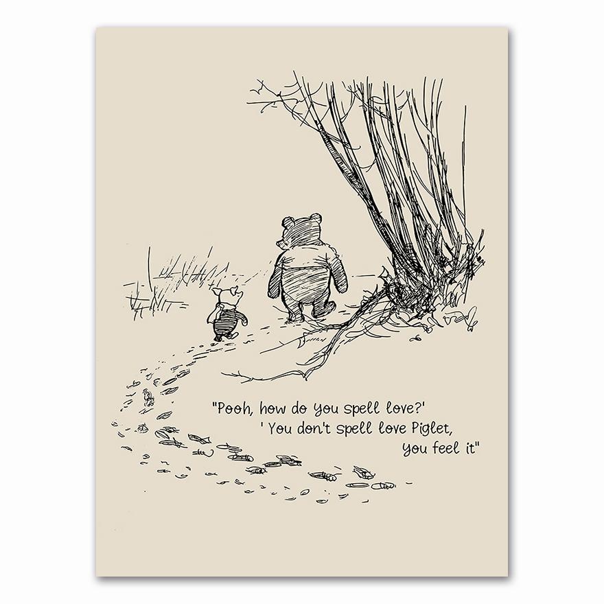 Bear cartoon simple family decorative painting  hight quality canvas painting Art Decor  No Frame