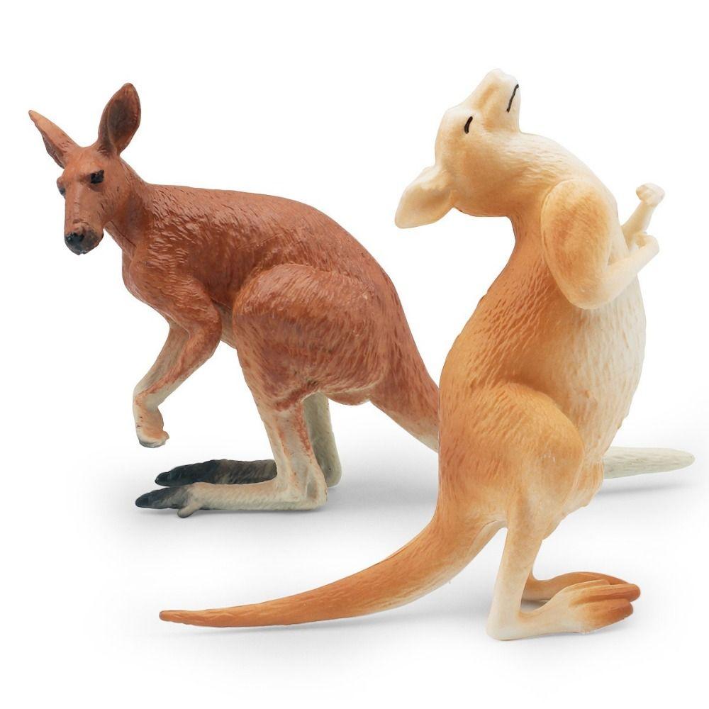 Handmade Craftsmanship Kangaroo Figures Simulated Design Kangaroo Statue Crafts Home Decoration