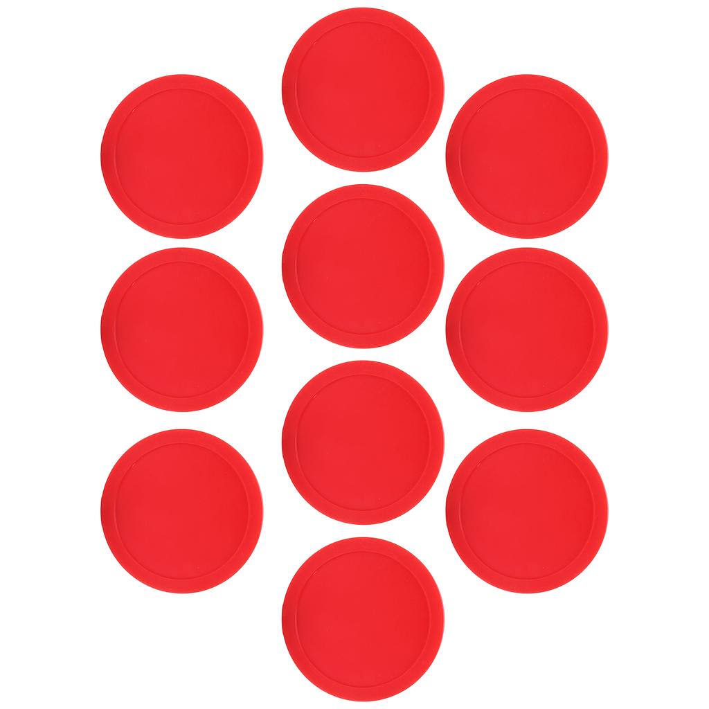 10pcs 64mm Ice Hockey Table Pucks Replacement Round Table Hockey Pucks for Practicing and Training