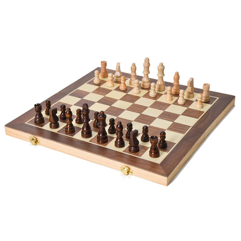 Brangdy Solid Wood Magnetic Folding Chess Set