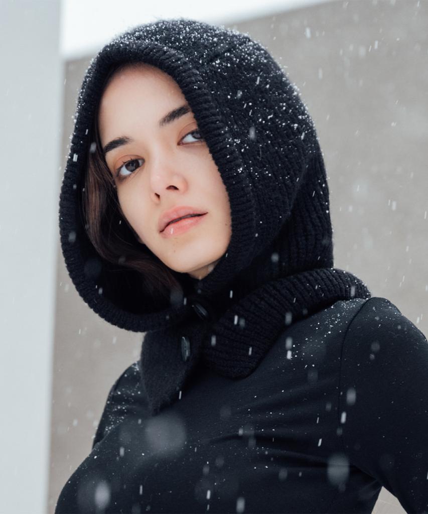 MACKY Millie Button Balaclava Black