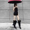 2025 Herbst Europäische & Amerikanische Mode Stiletto-Absatz Over-the-Knee Spitze Zehenspitze Stiefel