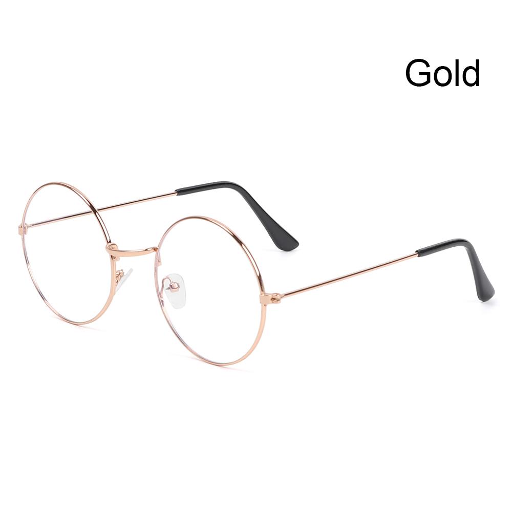 1 PC Retro Metal Anti-Blue Light Glasses Women Men Vintage Ultralight Round Frame Eye Protection Ultra Light Eyeglasses