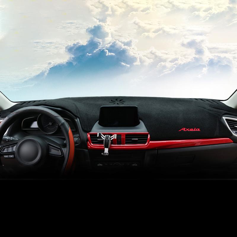 Kryt palubní desky auta Podložka proti slunci Koberce přístrojové desky ANTi-UV pro 3 BM Axela 2014 2015 2016 2017 2018 Příslušenství