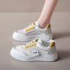 Mesh Breathable Little White Shoes Women's Ins Tide Summer 2025 New Versatile Thick-soled Lace-up Round Head Casual Board Shoes