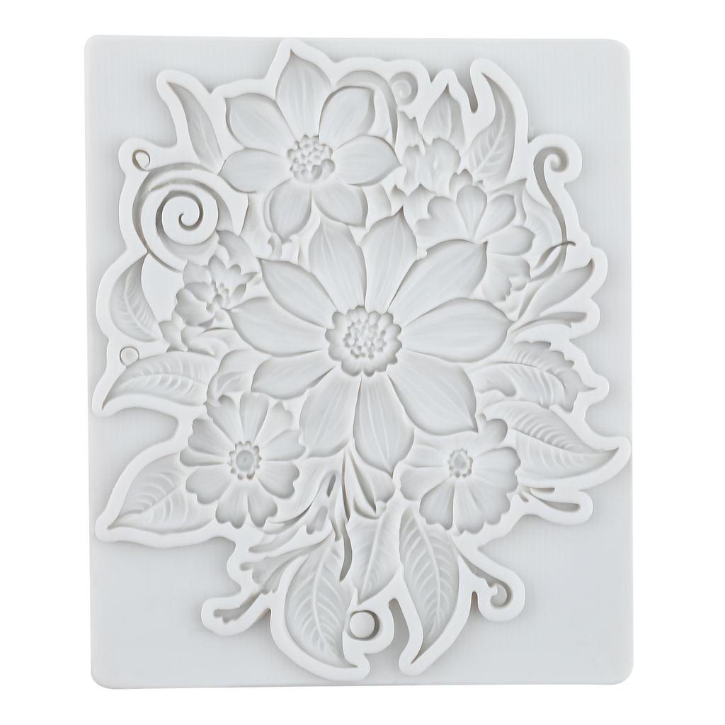 Flower Blossoms Silicone Molds Daisy Chrysanthemum Flower Fondant Mold Cake Decorating Tools Cupcake Topper Candy Chocolate Gumpaste Mold