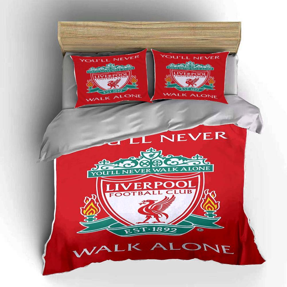 Fotbalový klub Liverpool Povlečení Povlečení (1 povlak na přikrývku, 2 povlaky na polštář, přikrývka není součástí balení)