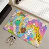 Floor Mat Eco Flannel Doormat Non-Slip Odorless Indoor Soft Short Plush Floor Rug INS Korean Cute Style