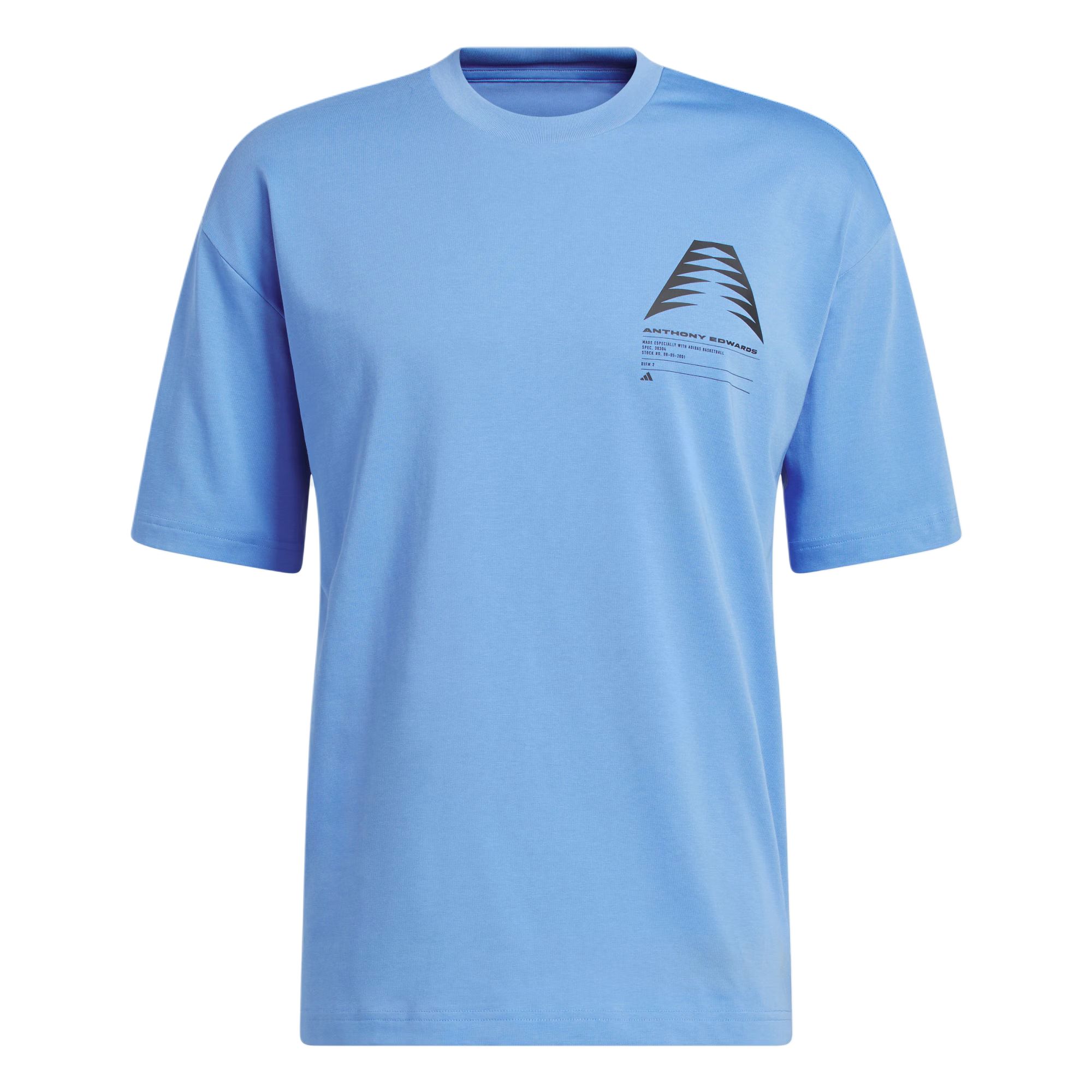 Adidas x ANTHONY EDWARDS GFX SCHEMATIC T Shirt Men s JM2681 L