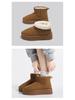 Women's Mid-Calf Fleece-Lined Winter Snow Boots with Thick Soles - G9902