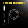 Car LED Ambient Light  Interior Acrylic Strips 110cm Full Colors RGB Car Interior Hidden USB App Remote Control Atmosphere Lamp