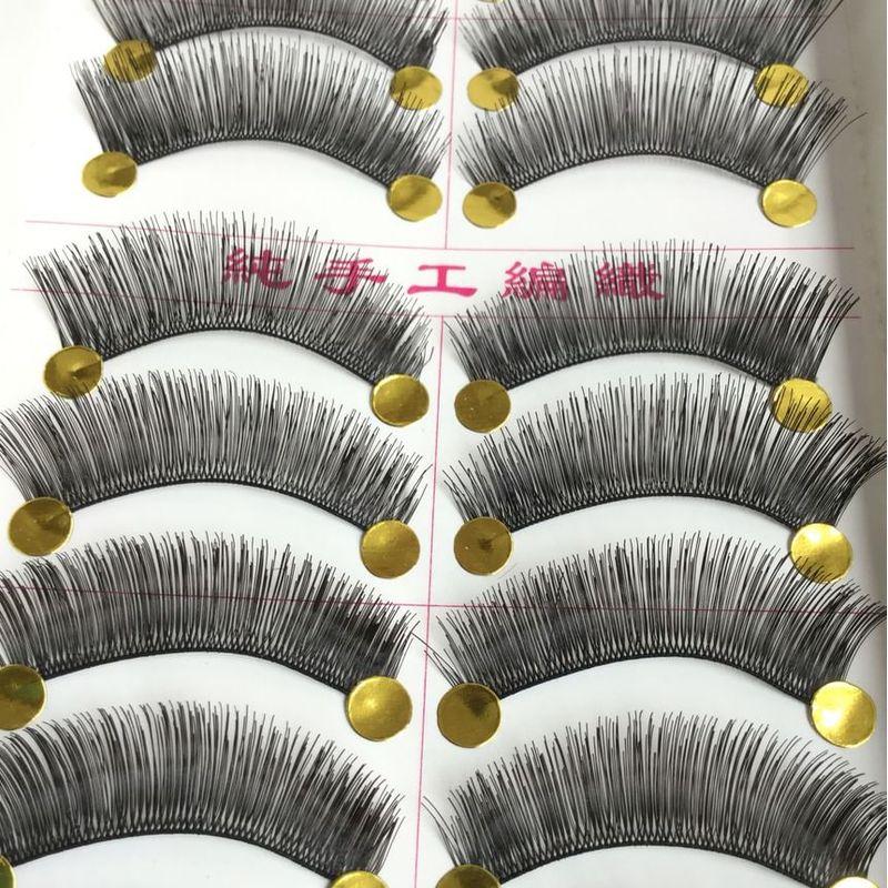 Lashie - Set of 10 Pairs: Natural Crisscross False Eyelashes