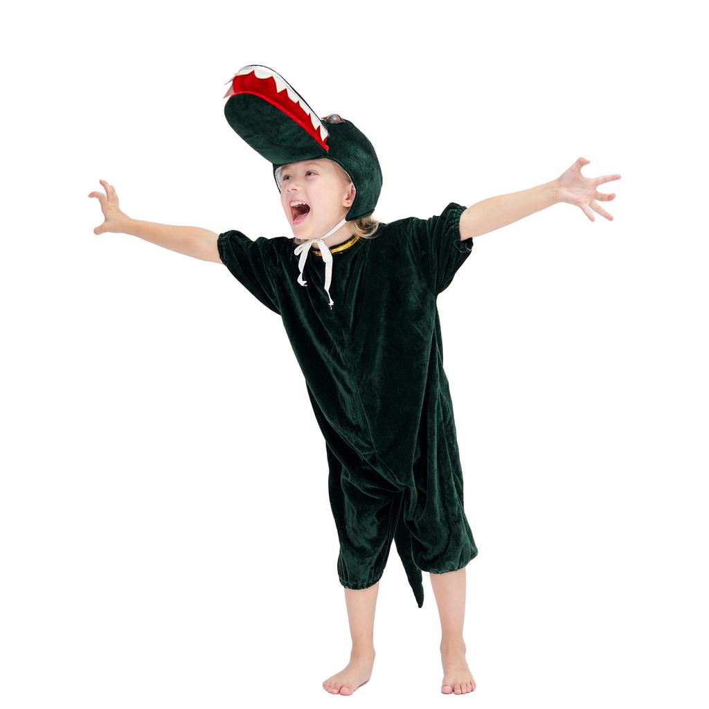 Boys and Girls Cos Crocodile Performance Costumes, Children's Animal Crocodile Performance Costumes