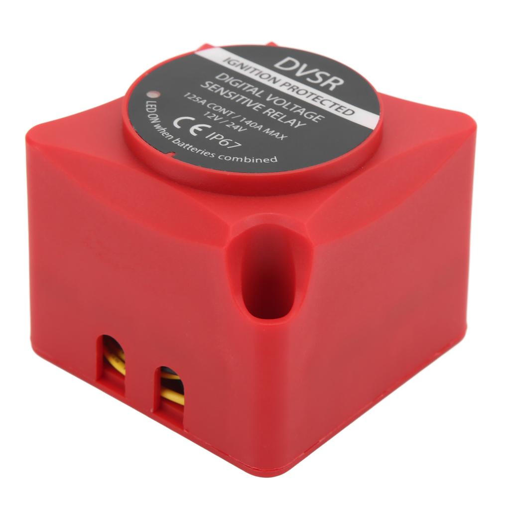 Voltage Sensitive Relay VSR Battery Isolator DC 12V/24V 140A with LED Indicator Port for ATV UTV RVs