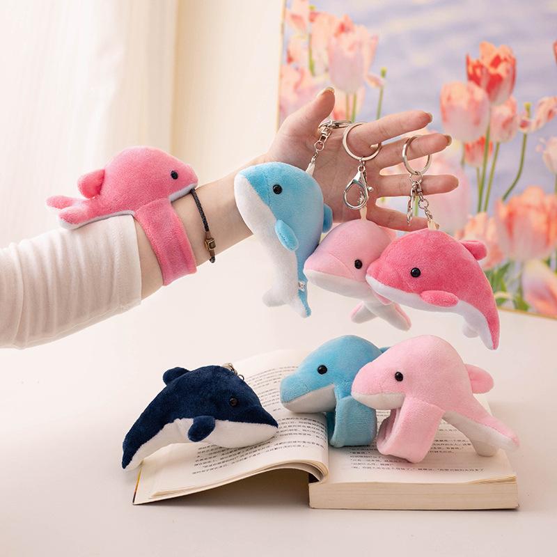 Blue Little Dolphin Doll, Plush Toy, Dolphin Bracelet, Girl Bag, Keychain, Small Pendant.