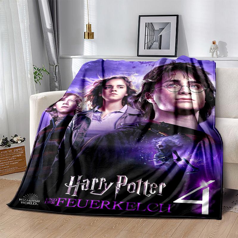 Harry Potter and the Goblet of Fire Poster PrintPrint Blanket, Soft Blanket For Sofa Office Bed And Travelling Daughter Birthday Gift Esj193