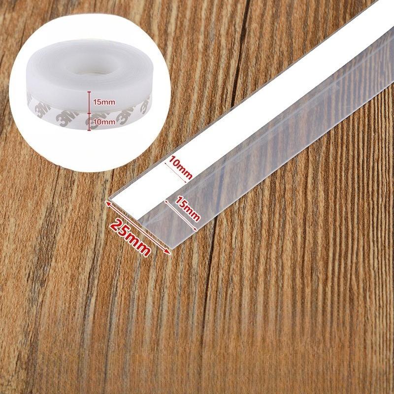 1 Roll Self-Adhesive Windproof Dust Seal Strip for The Door Bottom Transparent Sealing Strip Door Bottom Sealing Strip