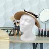 Testa di manichino in polistirolo espanso da donna per parrucca, cappello, occhiali leggeri, espositore fai da te per pittura, gioielli