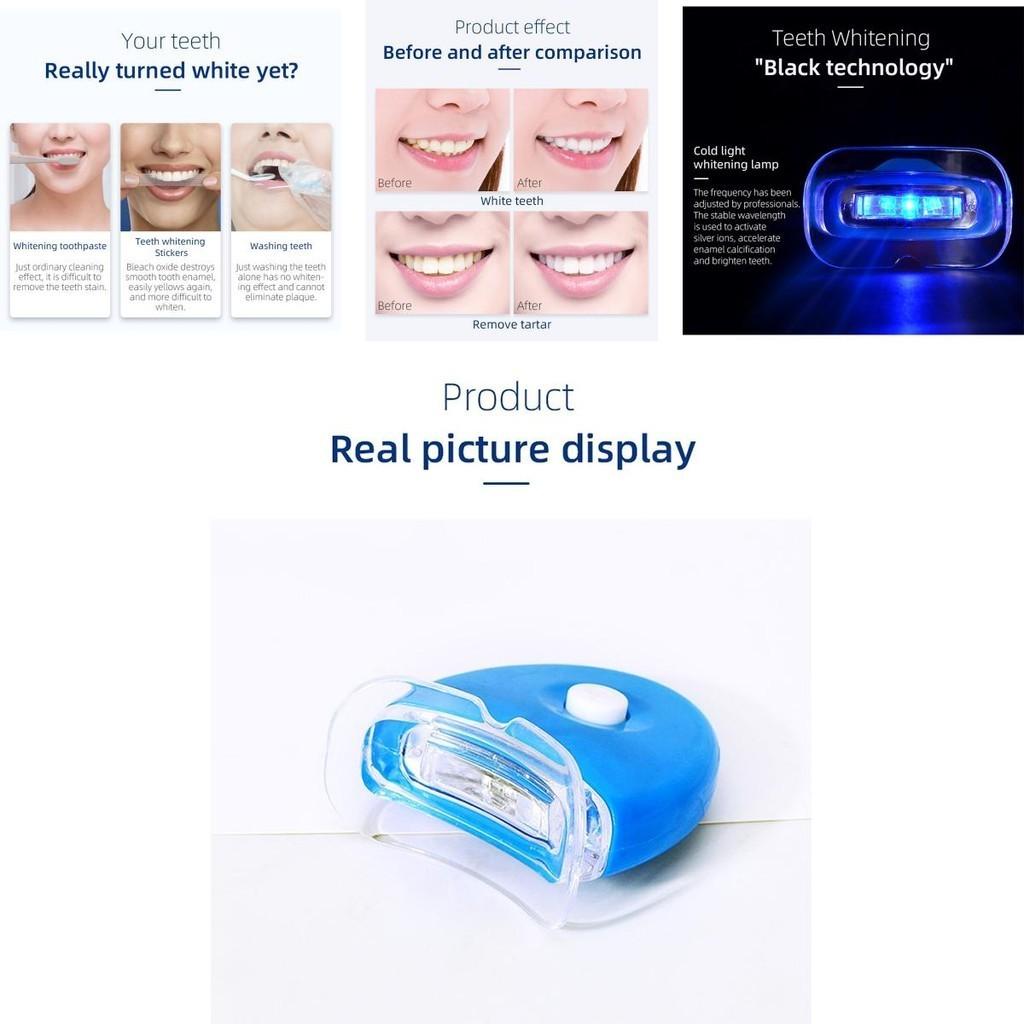 Wybielający Zestaw Uśmiechu Lampa Światła do Zębów Zestaw Wybielacz do Zębów Higiena Jamy Ustnej Biały