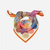 53cm Fashion Square Scarf Women Design Snail Print Luxury Silk Scarf Bandana Headband Hijab Neckerchief For Ladies