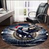 Collingwood Football Print Round Rug, Washable Floor Carpet, For Entryway Dorm Laundry Room Office Study, Home Decor Birthday Christmas Gift