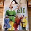 Filmas linksmas menas Kalėdos e-elfas minkštas šiltas pliušinis pledas bendrabučio sofai svetainei augintiniui namai miegamojo dovana snauduliui namai flanelė