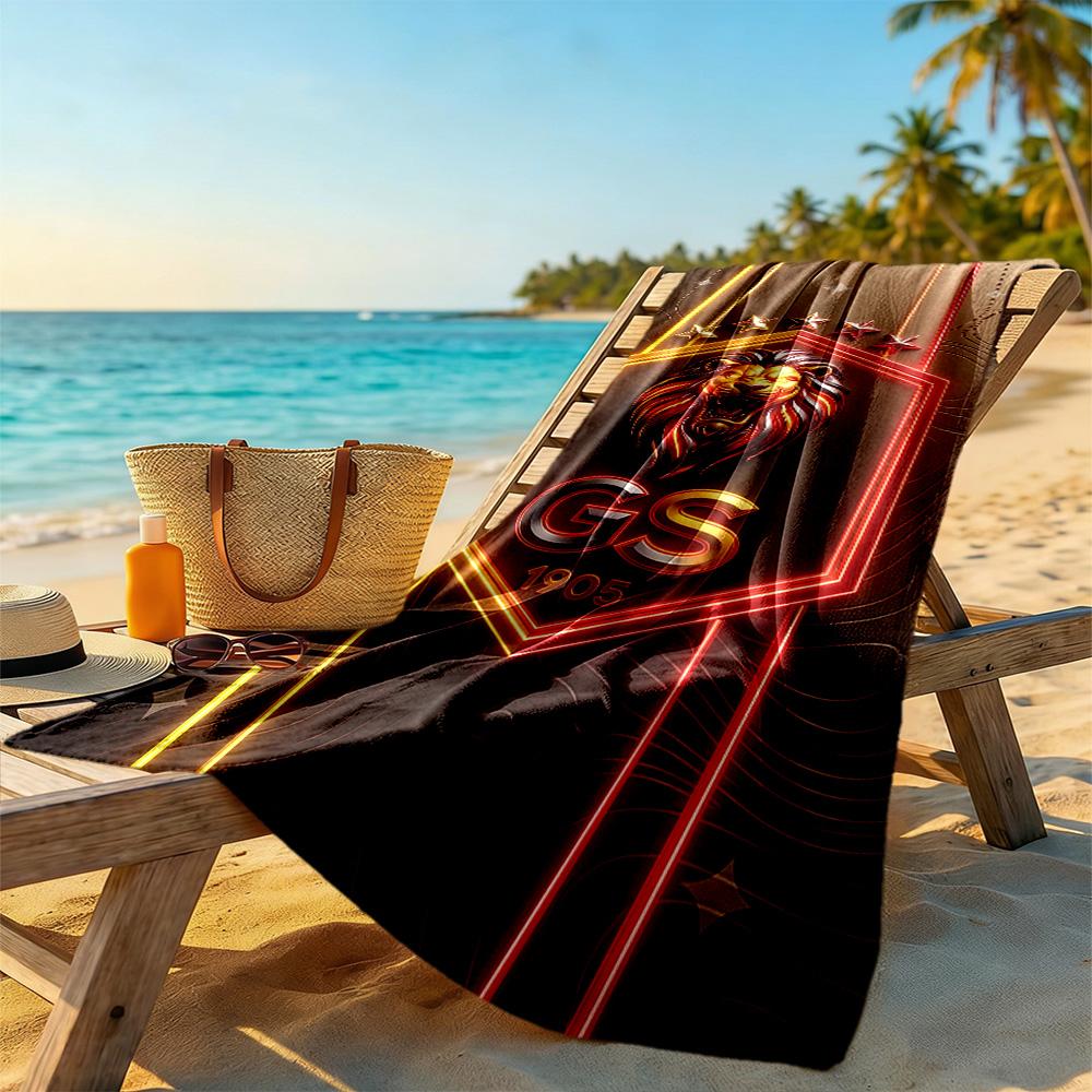 Galatasaray Beach Towel Super Soft & Absorbent Comfortable Lightweight Suitable for Sports, Travel, Swimming, Yoga, Bathroom, Beach, And Pool