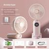 Neck Hanging Mini Fan Foldable USB Rechargeable 5 Speed Handheld Personal Portable for Yoga and Fitness Activities