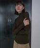 Diito Bell-Sleeve Turtleneck Pullover [Khaki]
