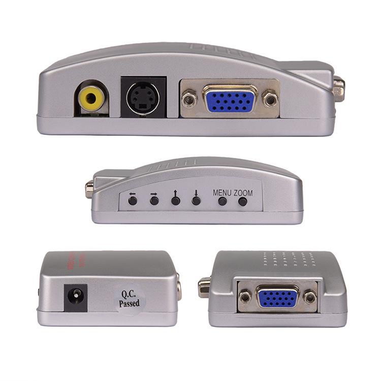 AV to VGA/BNC Video Converter - RCA to Monitor Adapter