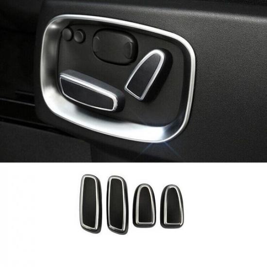 10-13 Fit For Range Rover Sport Cover Trim Silver ABS Seat Adjustment Button