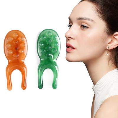 Resin Face Lifting Guasha Scraping Facial Care Tool Massage Plate Reduce Puffiness Nose Lifting Portable Nose Massager Beauty