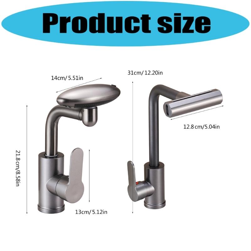 Spatter Proof Water Saving Kitchen Tap 360 Swivels Sink Basins Faucet Quick Installation Single Handle Sink Faucet