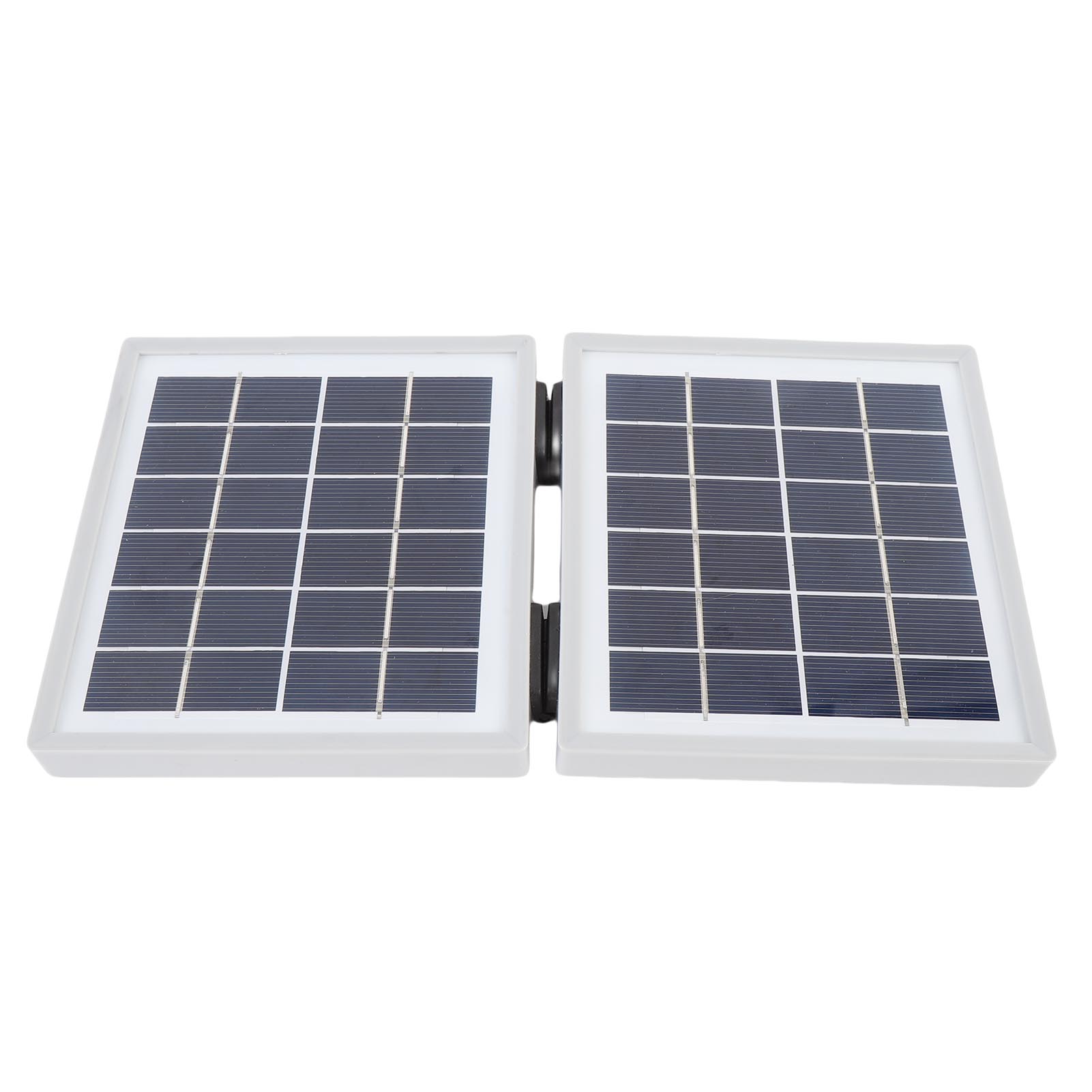 

10W Portable Solar Charger with 2 DC Ports IP65 Waterproofing Monocrystal Silicon Foldable Solar Panel for Hiking белый