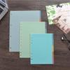 Transparent A4/A5 Index Divider with Color Tabs for Loose-leaf Paper