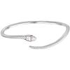 2024 Red Snake Minimalist Adjustable Silver Bangle with Red-Eyed Spirit Design