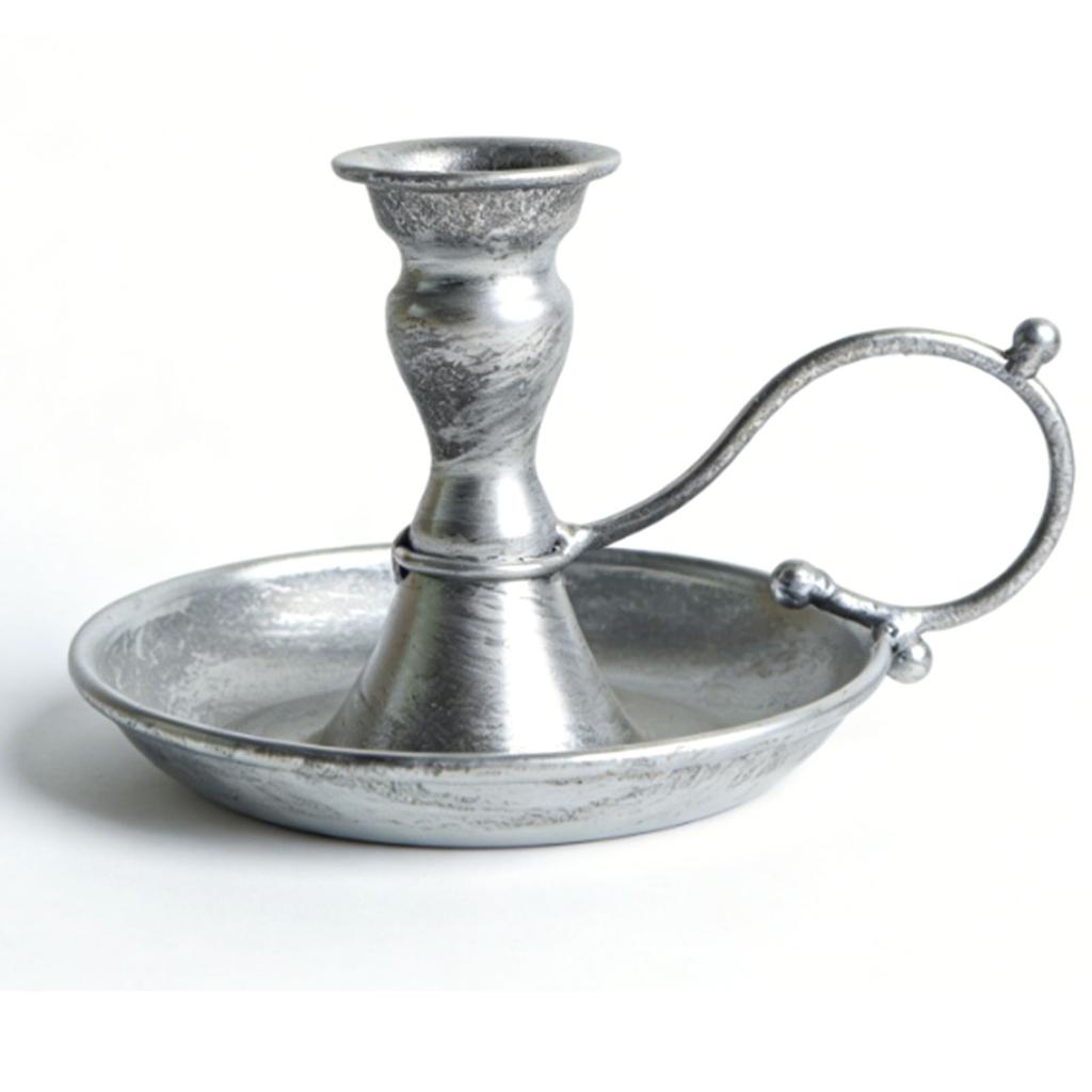 Candlestick Holder Metal Vintage Candlestick Holder with Handle Stable Base for Table Centerpieces Wedding Housewarming
