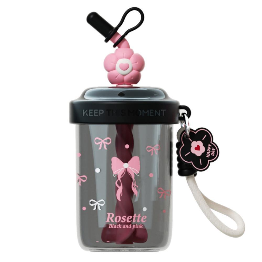 580ML Drinking Cup With Straw Stirring Cup Kawaii Whey Protein Shaker Bottle  Fruit Juice