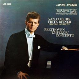 LP Record VAN CLIBURN, CHICAGO SYMPHONY ORCHE - Beethoven "Emperor" Concerto LSC2562 RCA Victor Red  US Classical Used