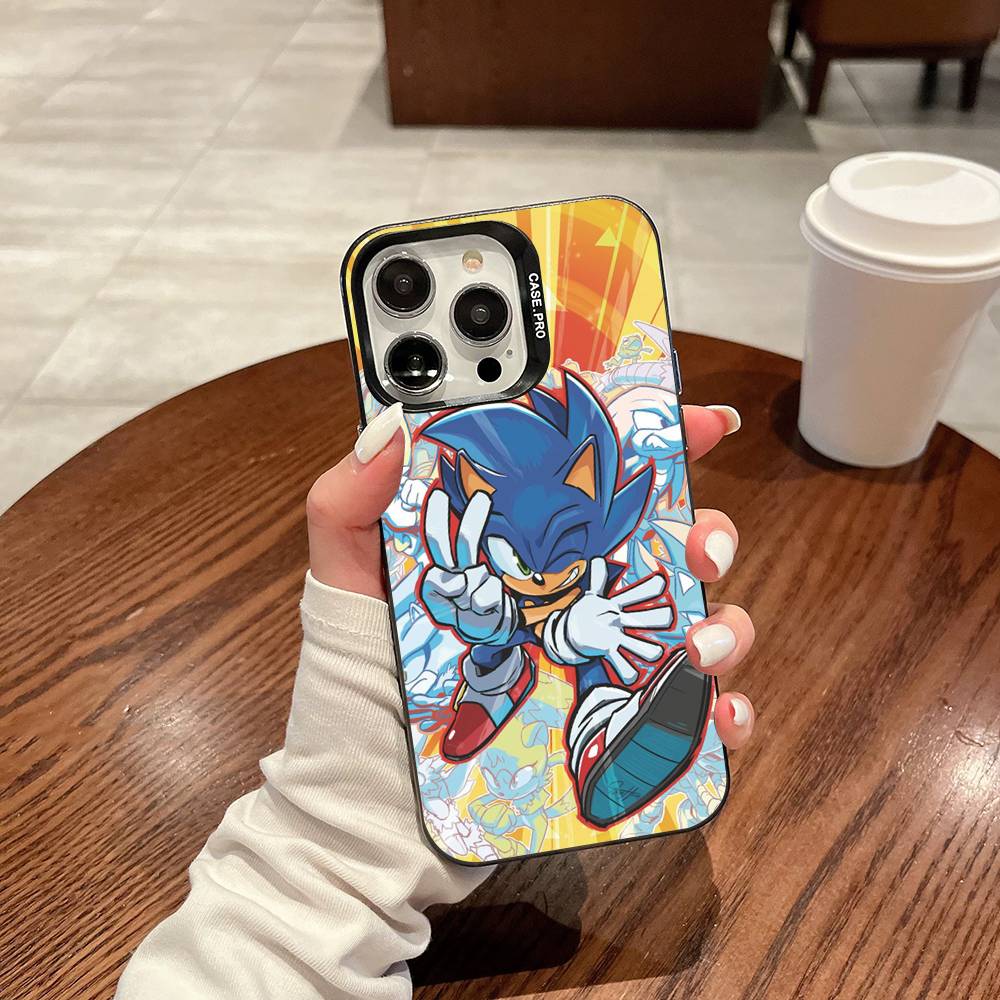 

Game Sonic Movie Anime Phone Case For IPhone 17 16 15 14 13 Pro 12 11 Pro Max PLUS Color Back Cover iPhone 12pro max