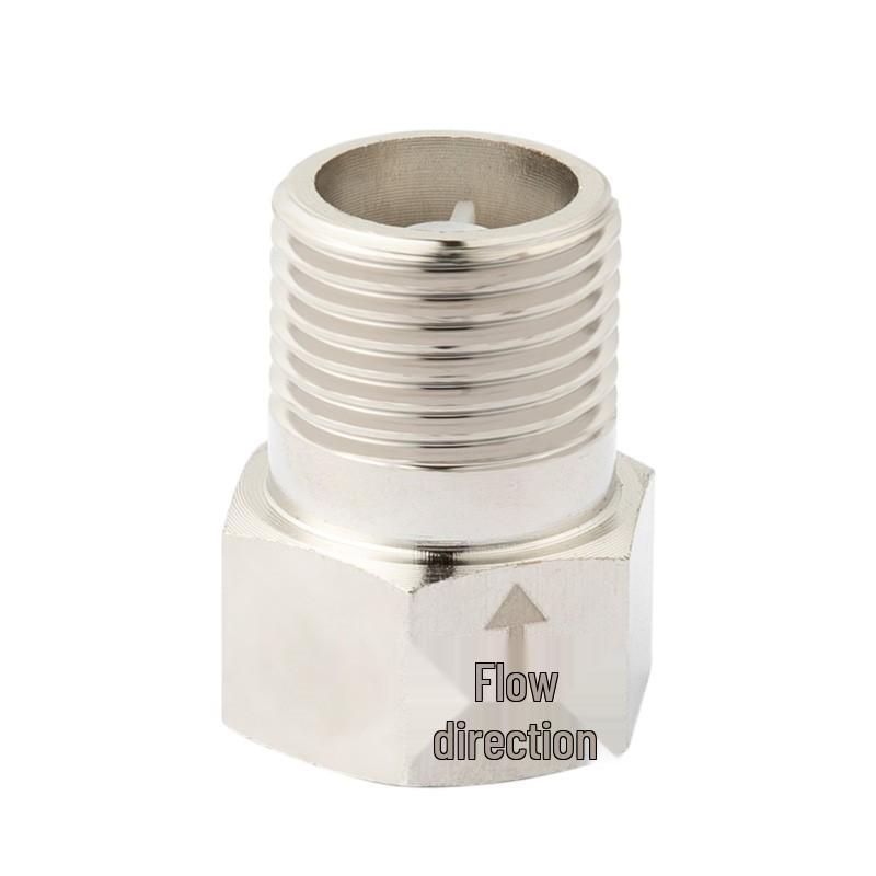 All-Copper Anti-Backflow One-Way Toilet Check Valve for Bathroom & Water Heater