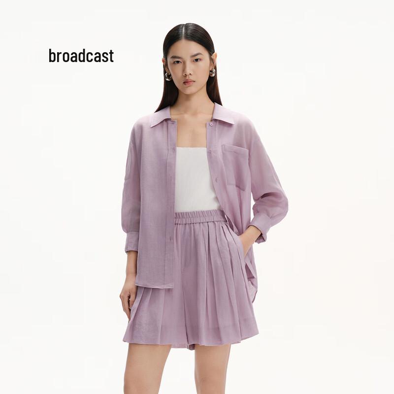 

Broadcast Women s Loose Thin Long-Sleeve Shirt L