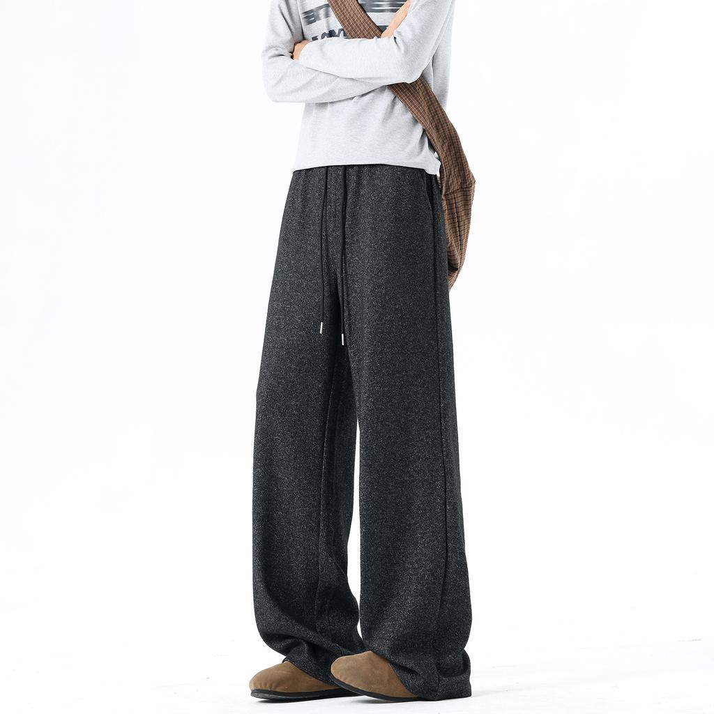 Scimitar Pants Spring New Trendy Sweatpants Men and Women Couple Pants Loose Straight Wide-leg Casual Pants