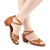 Zapatos Latinos de Satén para Niñas Tacón Bajo Zapatos de Baile de Salón Zapatos de Tango Salsa para Adultos para Práctica Zapatos de Baile Latino para Niños Pequeños Actuación