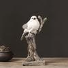 Creative Simulated Bird Figurine Standing on The Branch Home Living Room Desktop Craft Decoration Housewarming Gifts for Friends