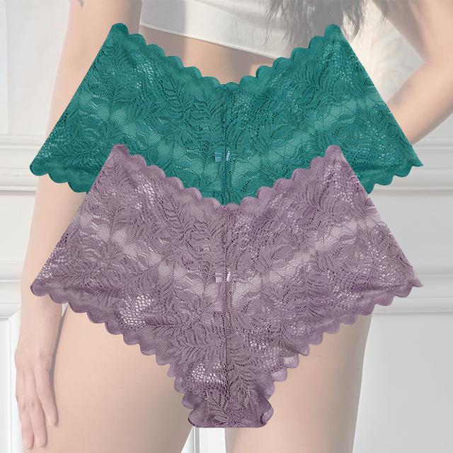 

2 шт./компл. кружевные трусики для женщин с цветочным принтом, сексуальное нижнее белье в стиле Cheekie, женское нижнее белье, дизайнерские трусики Finetoo XL