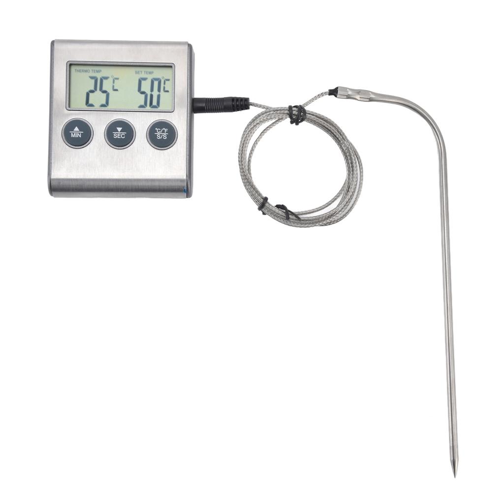 Digitale Touchscreen-Lebensmittelthermometer Hohe Genauigkeit Wasserdicht Tragbare Fleischthermometer für Kochen Grillen Küche
